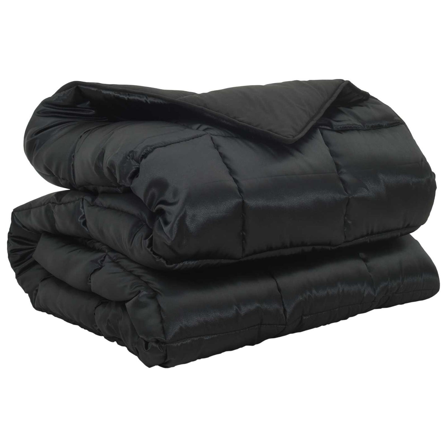 Žiemos antklodė Juoda 220 x 155 cm Satin ir mikropluoštas