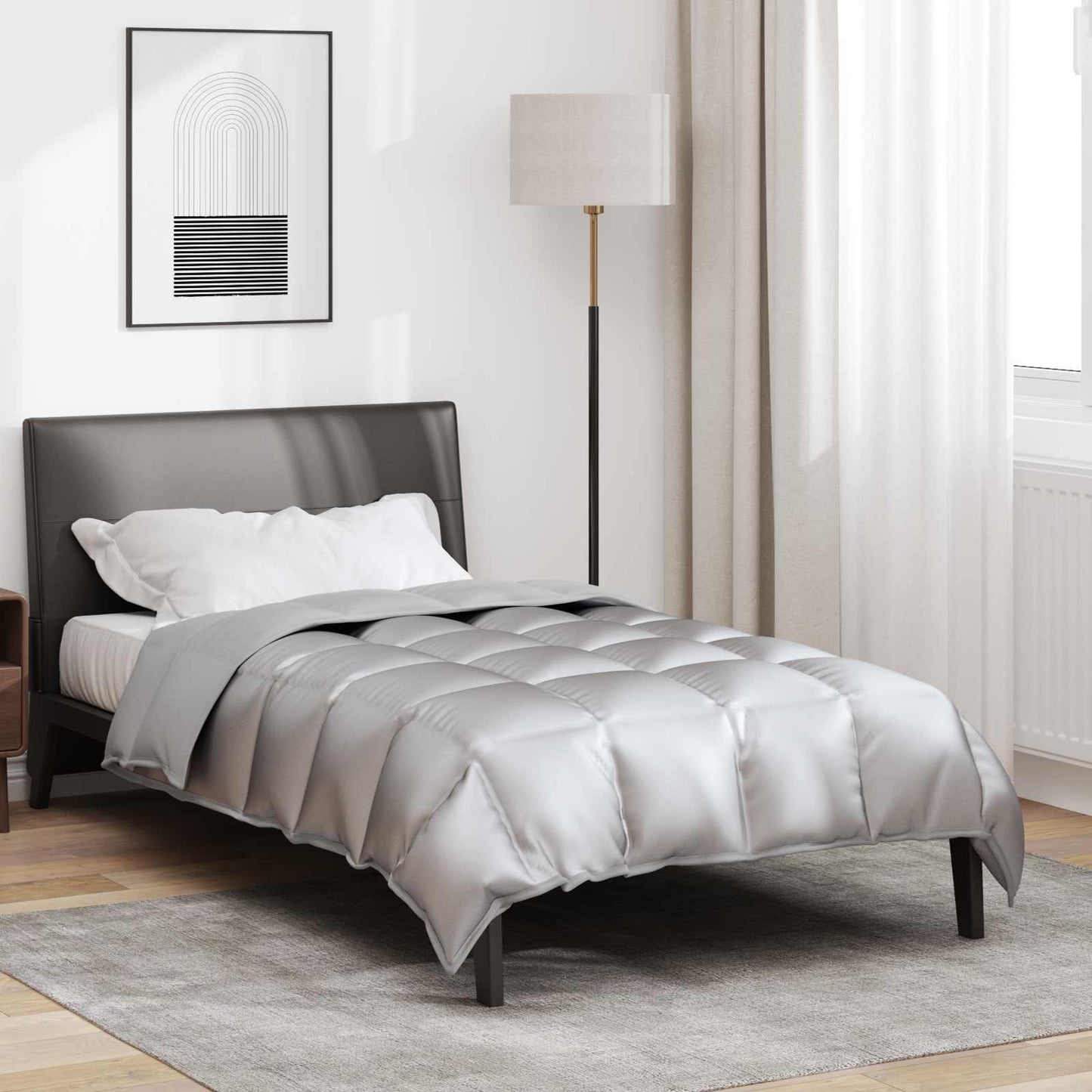 Žiemos antklodė Sidabro 200 x 135 cm Satin ir mikropluoštas
