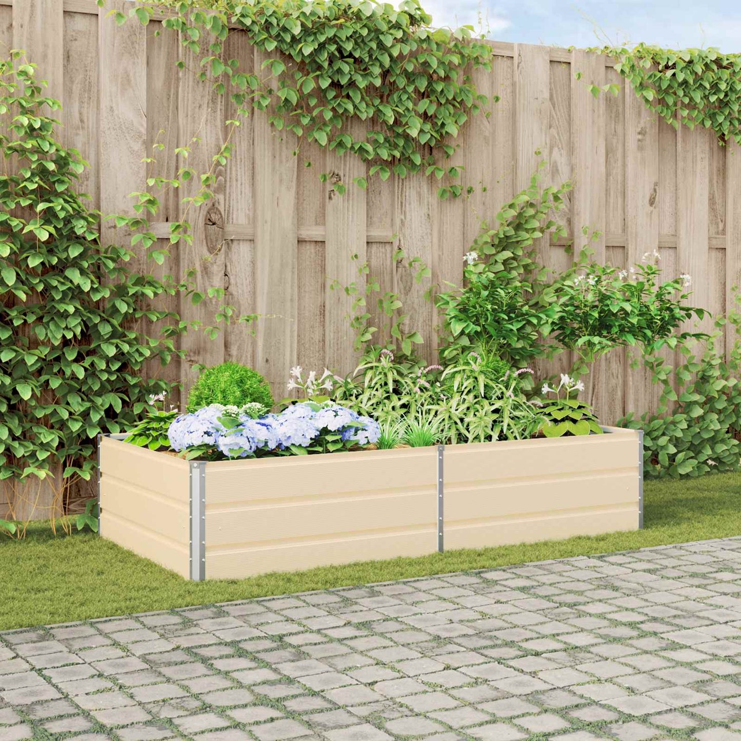 Lovelis Ivory 195 x 100 x 45 cm Cinkuota plienas