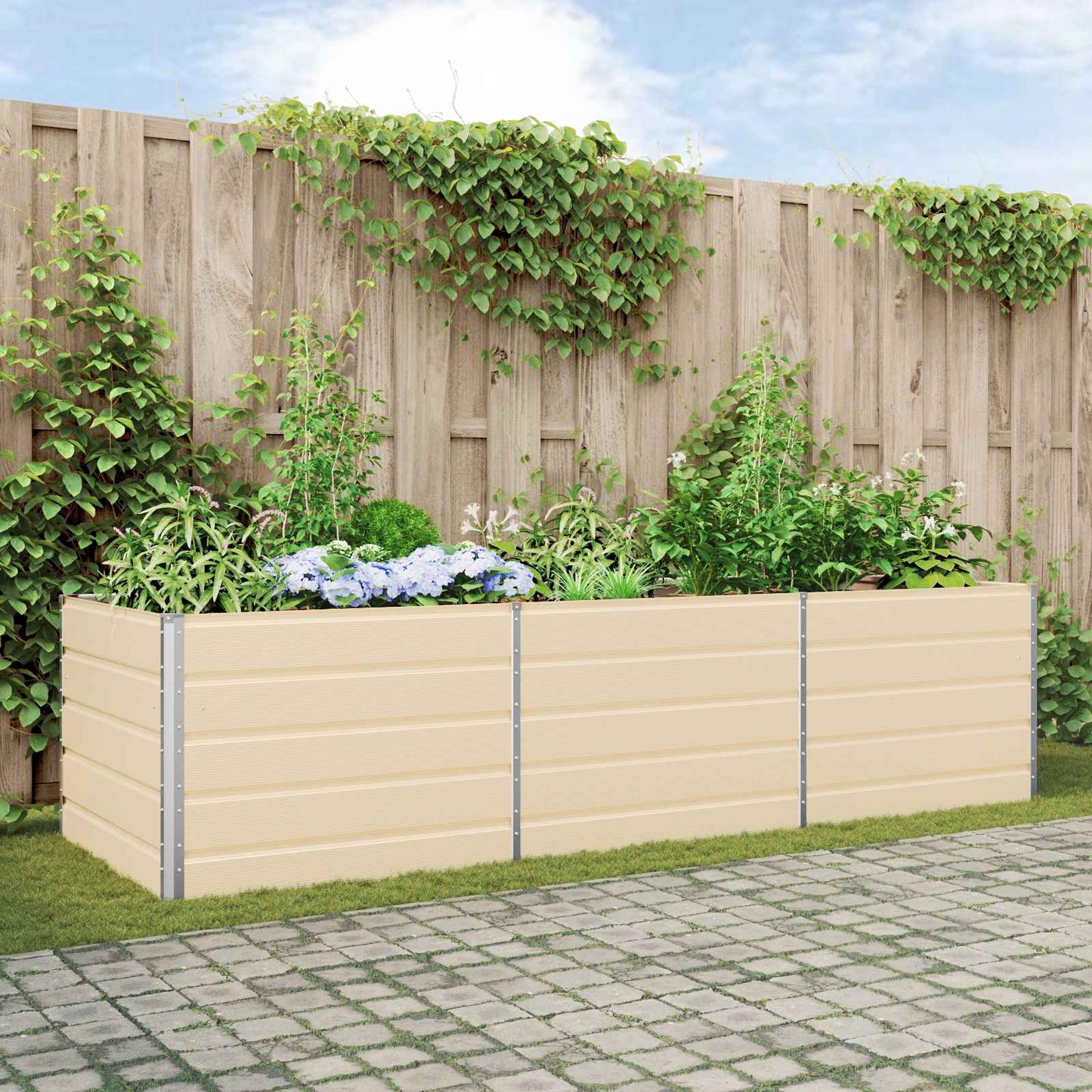 Lovelis Ivory 195 x 100 x 45 cm Cinkuota plienas