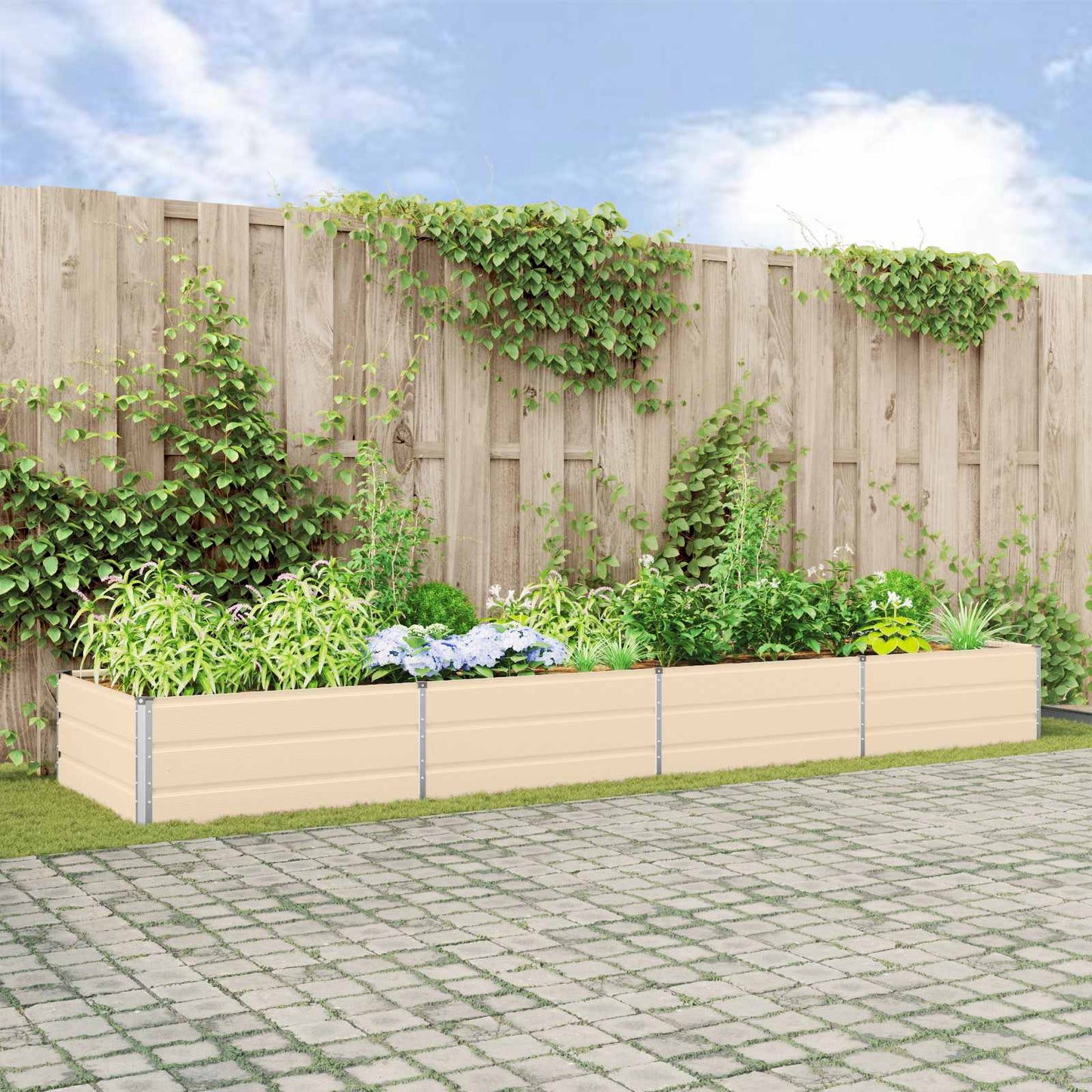 Lovelis Ivory 195 x 100 x 45 cm Cinkuota plienas