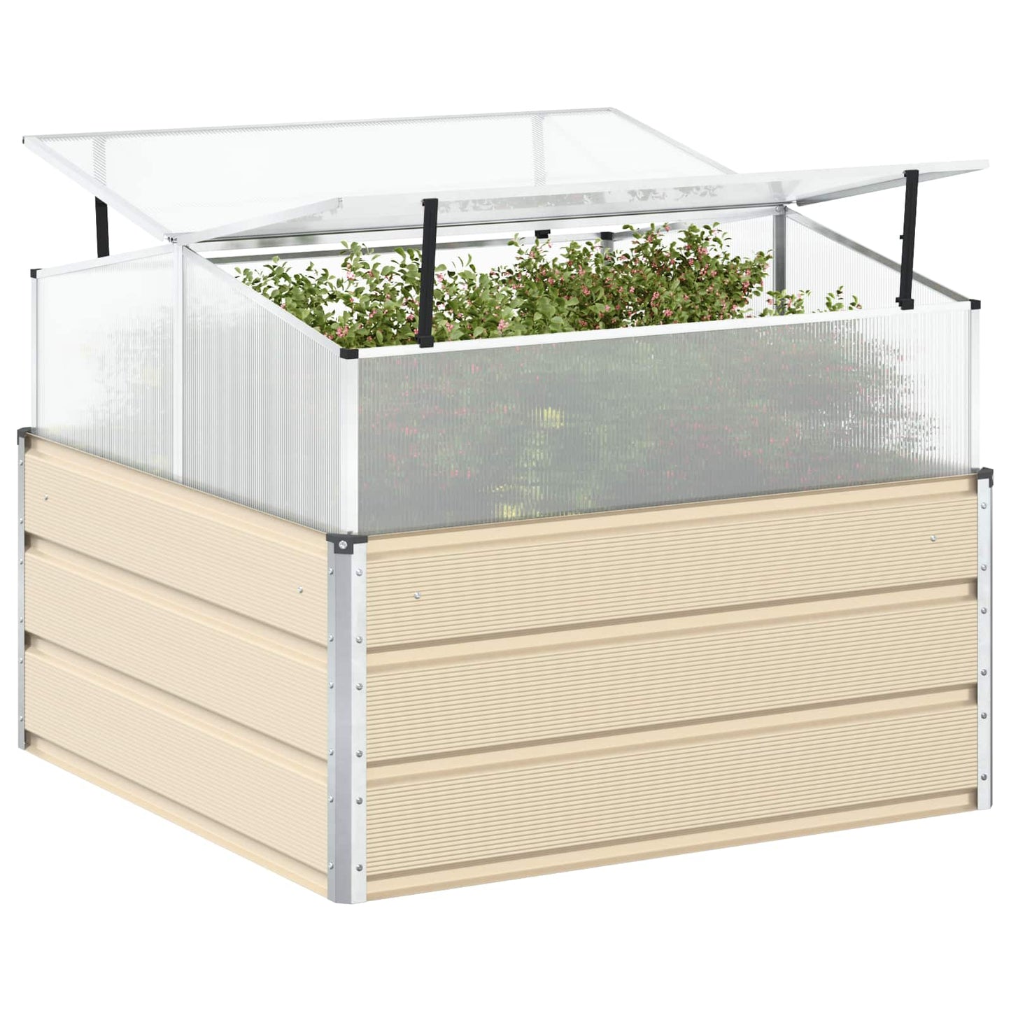 Lovelis Ivory 100 x 100 x 77 cm Cinkuota plienas