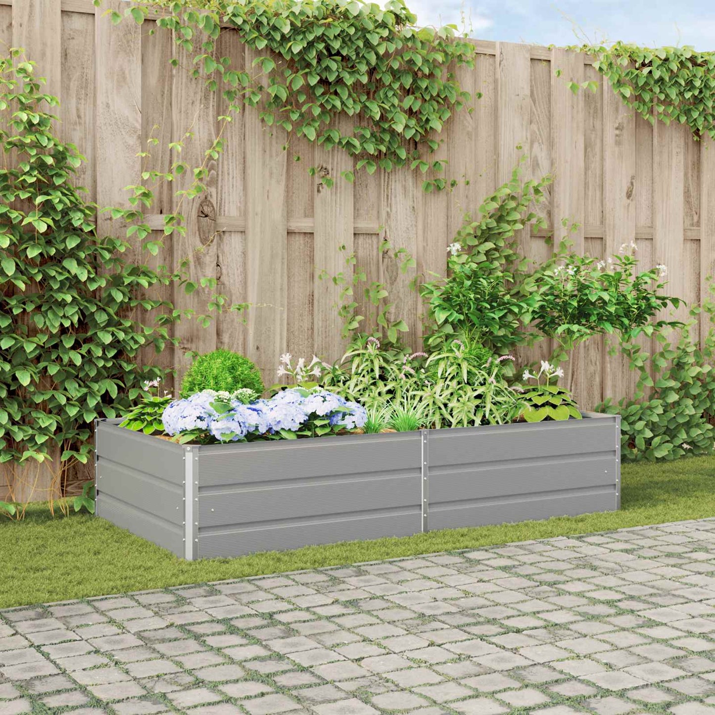 Lovelis Šviesiai pilka 195 x 100 x 45 cm Cinkuota plienas