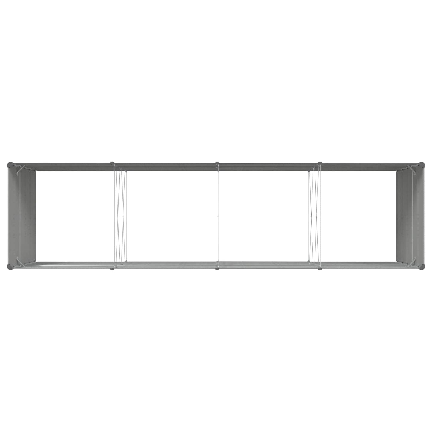 Lovelis Šviesiai pilka 195 x 100 x 45 cm Cinkuota plienas