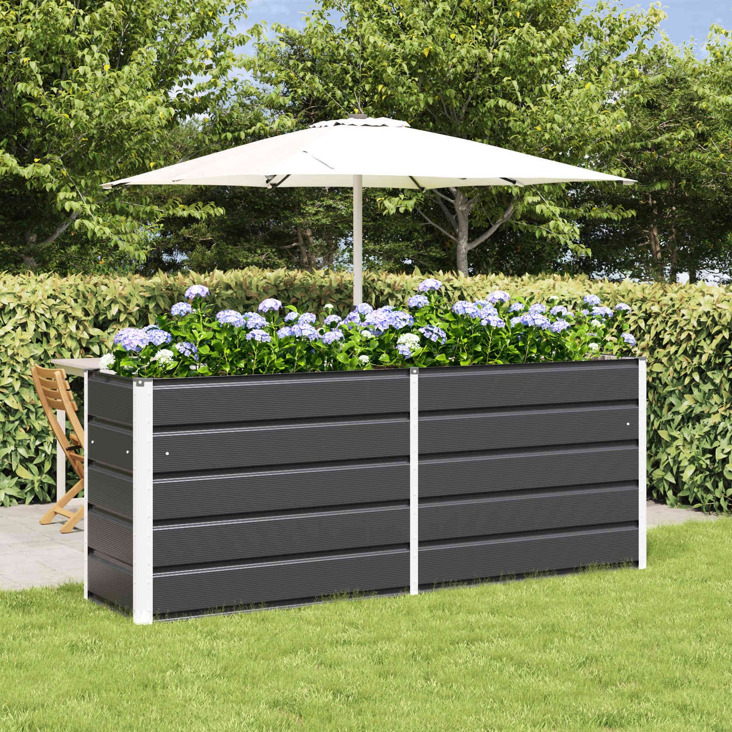 Lovelis Antracitas 195 x 50 x 75 cm Cinkuota plienas
