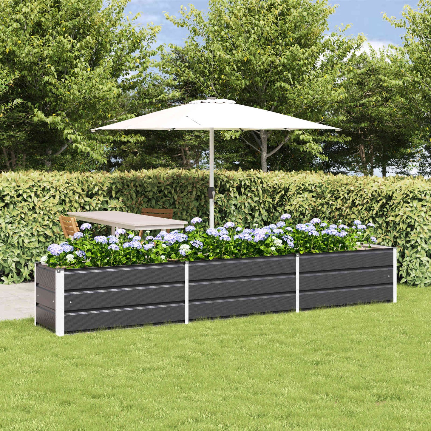 Lovelis Antracitas 290 x 50 x 45 cm Cinkuota plienas