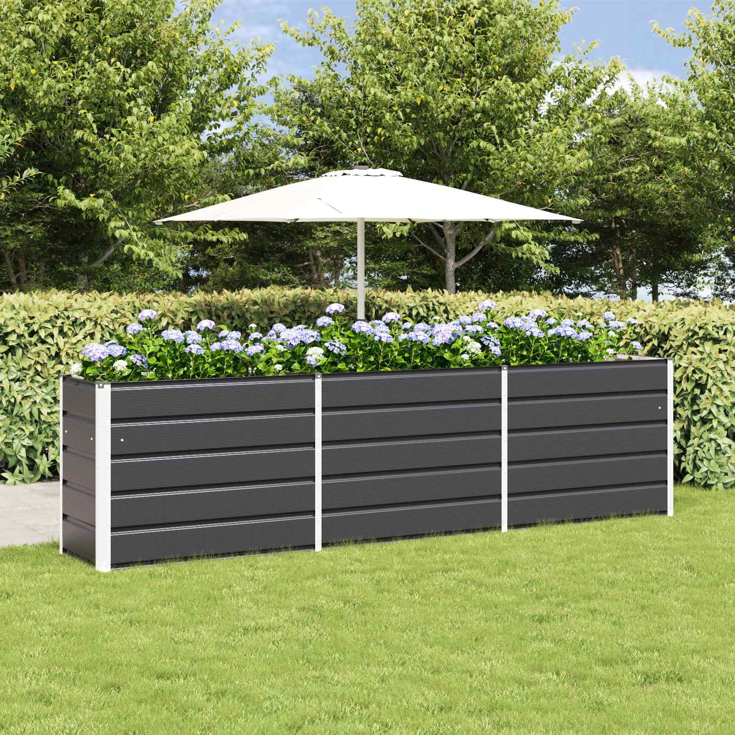 Lovelis Antracitas 290 x 50 x 75 cm Cinkuota plienas