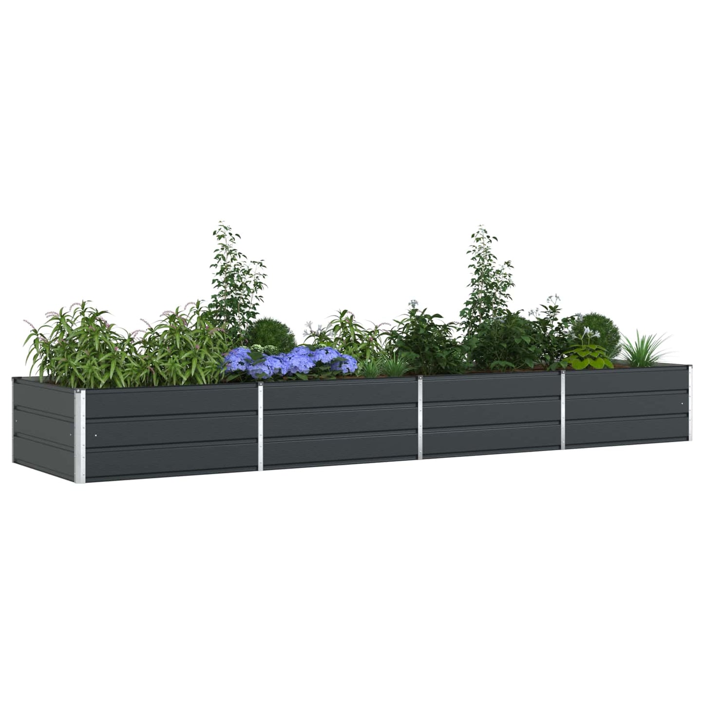 Lovelis Antracitas 385 x 100 x 45 cm Cinkuota plienas