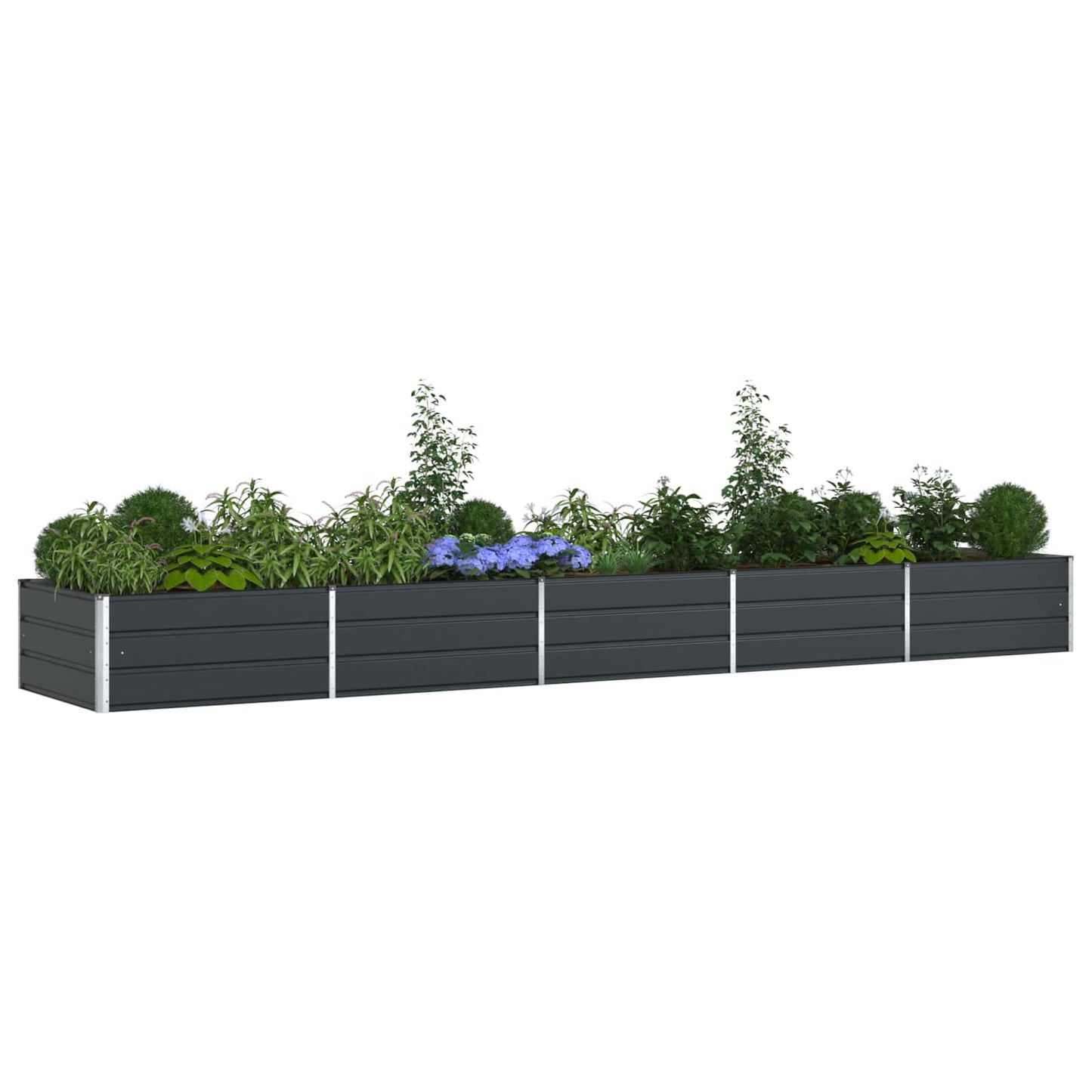 Lovelis Antracitas 480 x 100 x 45 cm Cinkuota plienas