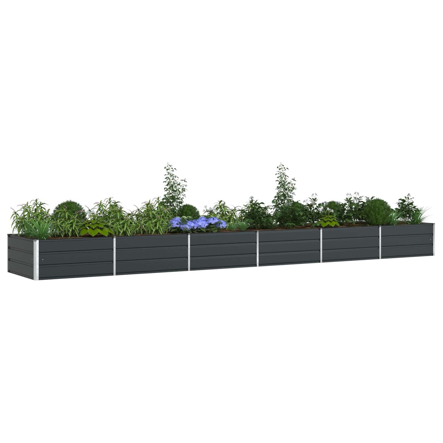 Lovelis Antracitas 580 x 100 x 45 cm Cinkuota plienas