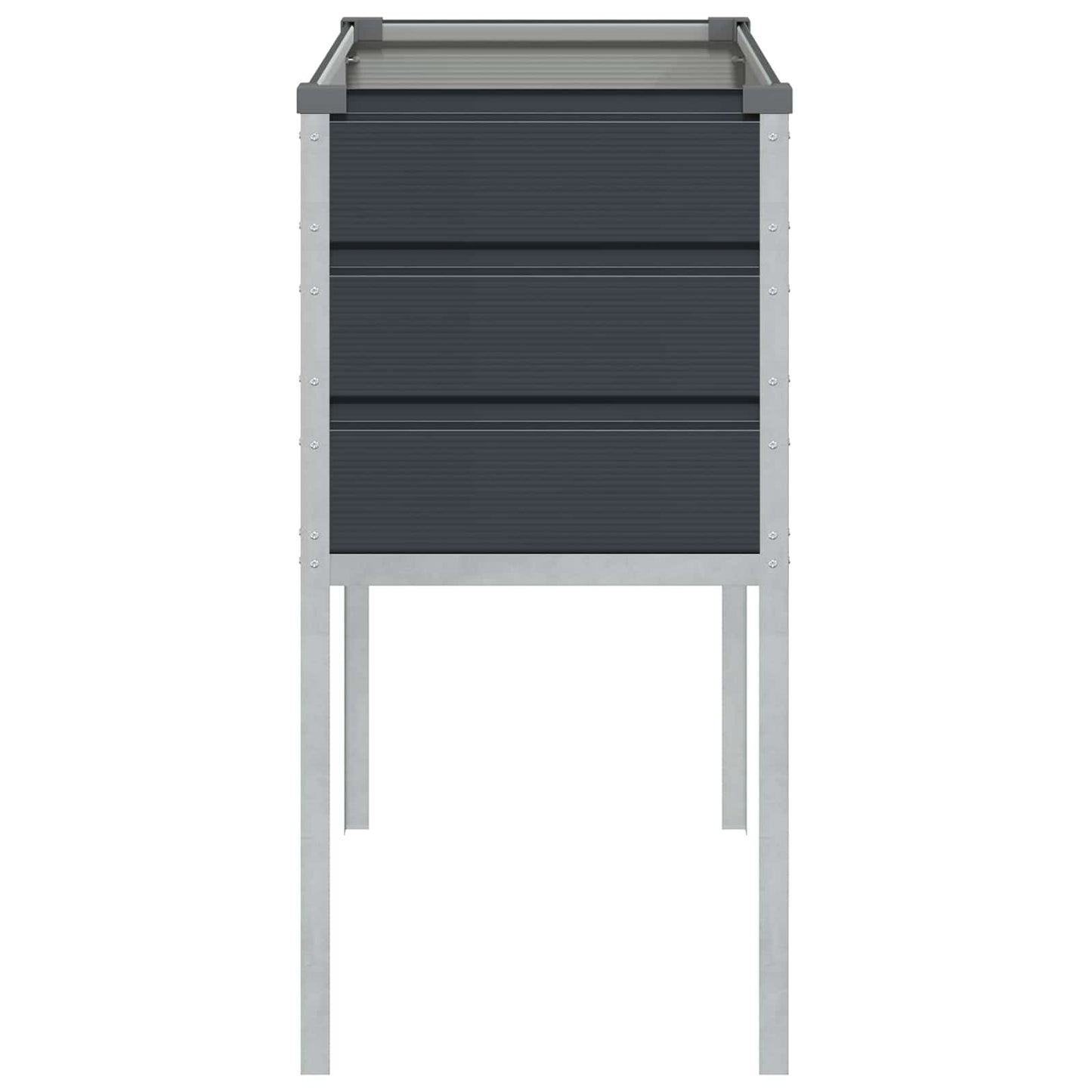 Lovelis Antracitas 100 x 45 x 90 cm Cinkuota plienas