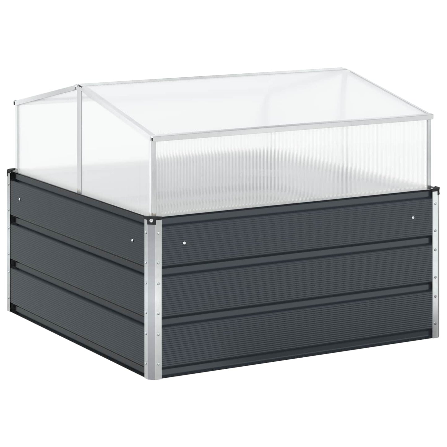 Lovelis Antracitas 100 x 100 x 77 cm Cinkuota plienas