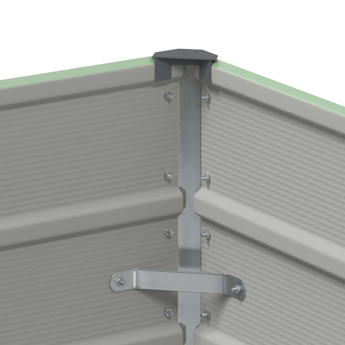 Lovelis Pastelinė žalia 100 x 50 x 45 cm Cinkuota plienas