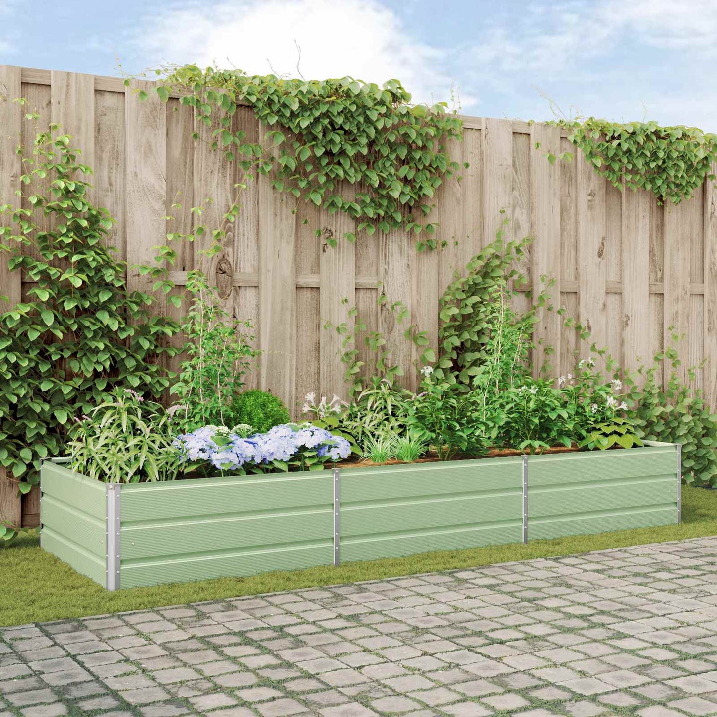 Lovelis Pastelinė žalia 290 x 100 x 45 cm Cinkuota plienas