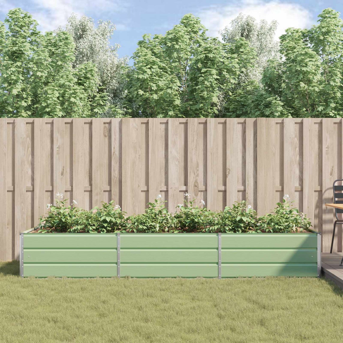 Lovelis Pastelinė žalia 290 x 100 x 45 cm Cinkuota plienas
