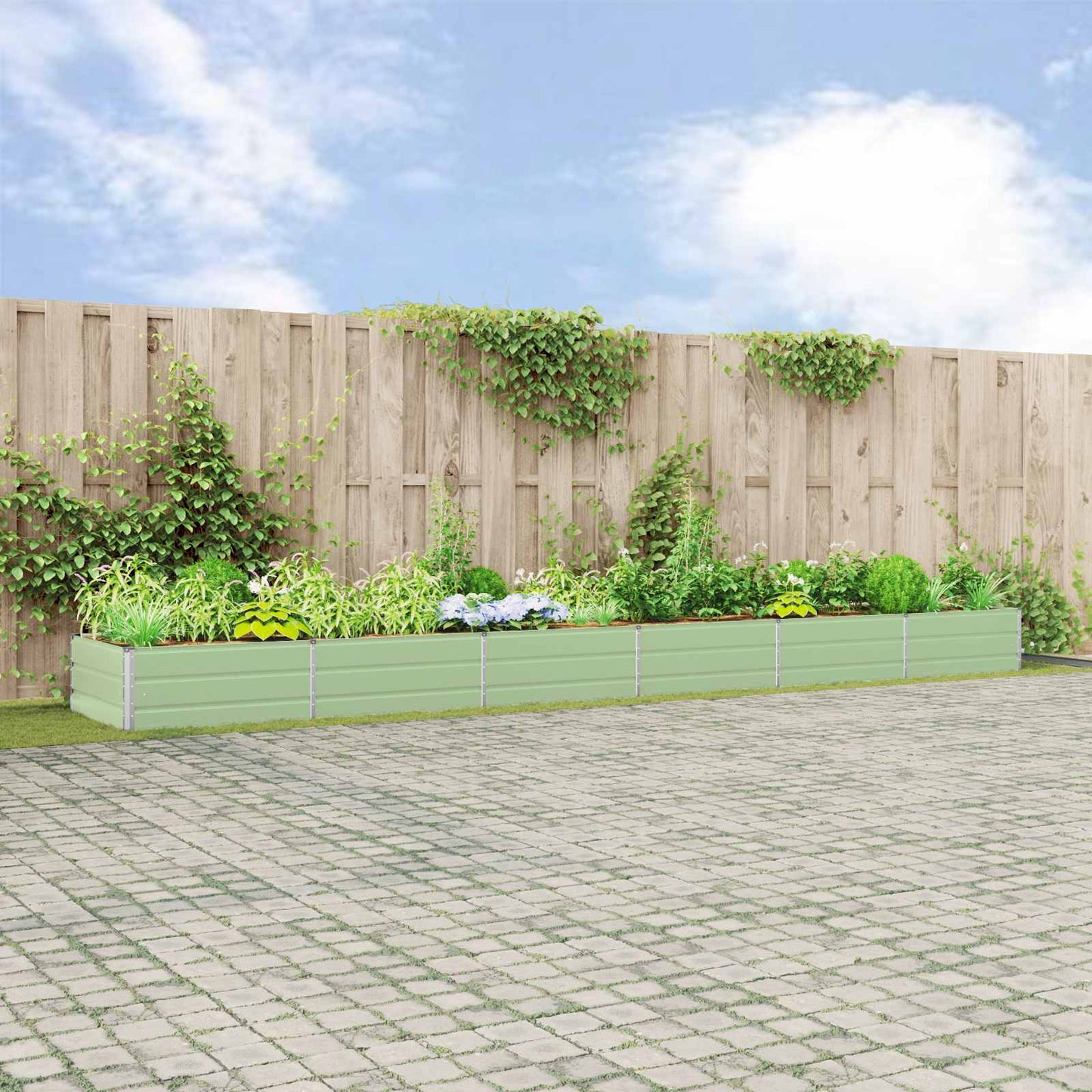 Lovelis Pastelinė žalia 580 x 100 x 45 cm Cinkuota plienas