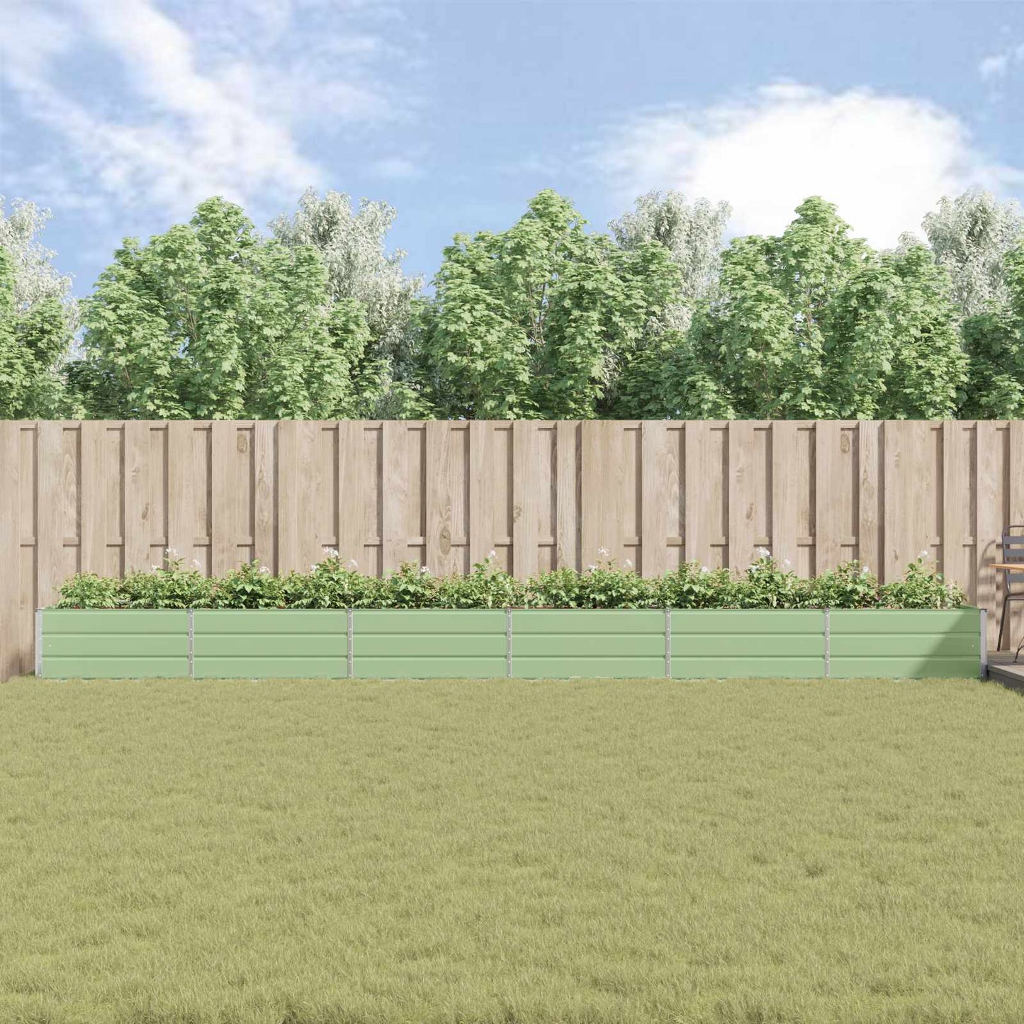 Lovelis Pastelinė žalia 580 x 100 x 45 cm Cinkuota plienas