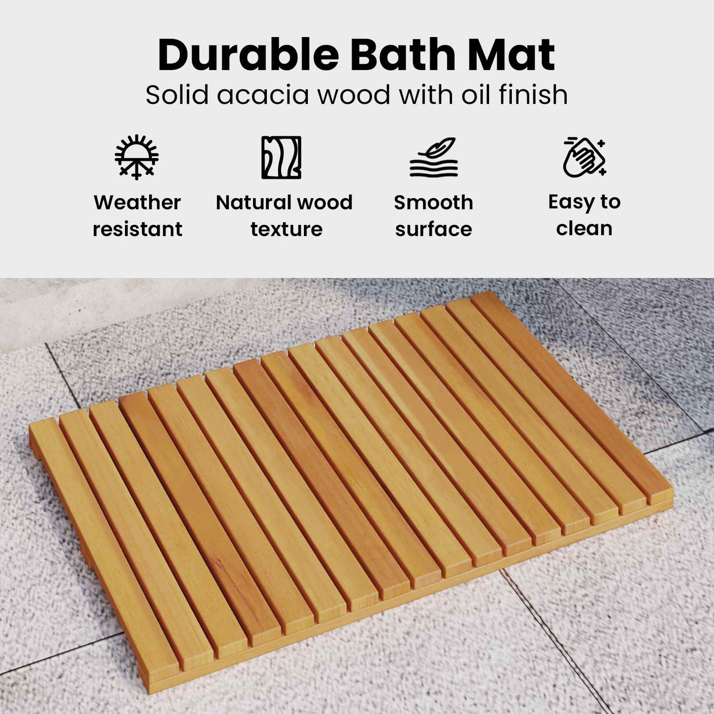 Badematte Paprastas Ruda 60 x 40 cm Medis