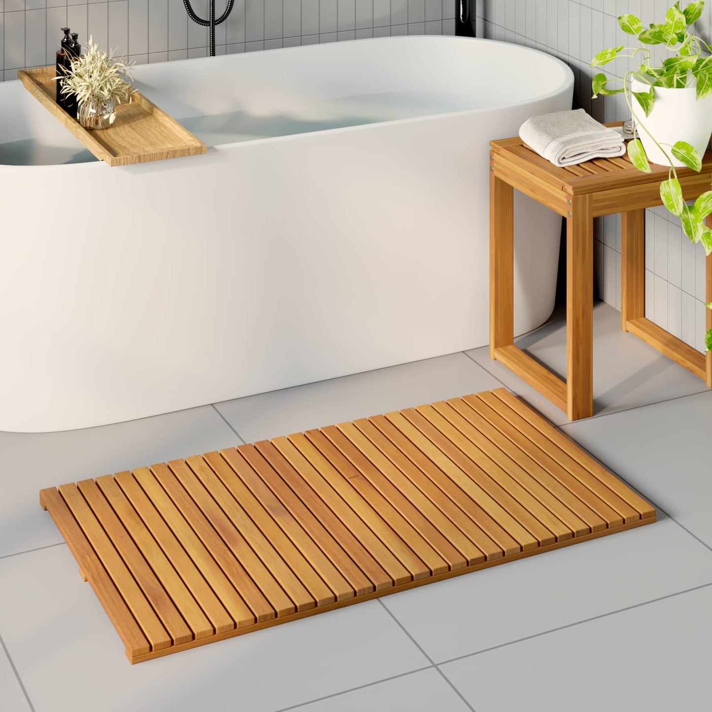 Badematte Paprastas Ruda 100 x 55 cm Medis