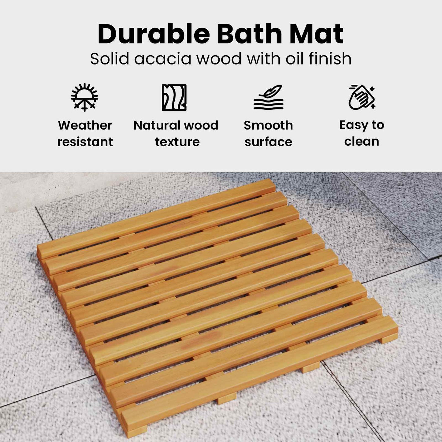 Badematte Paprastas Ruda 100 x 53 cm Medis