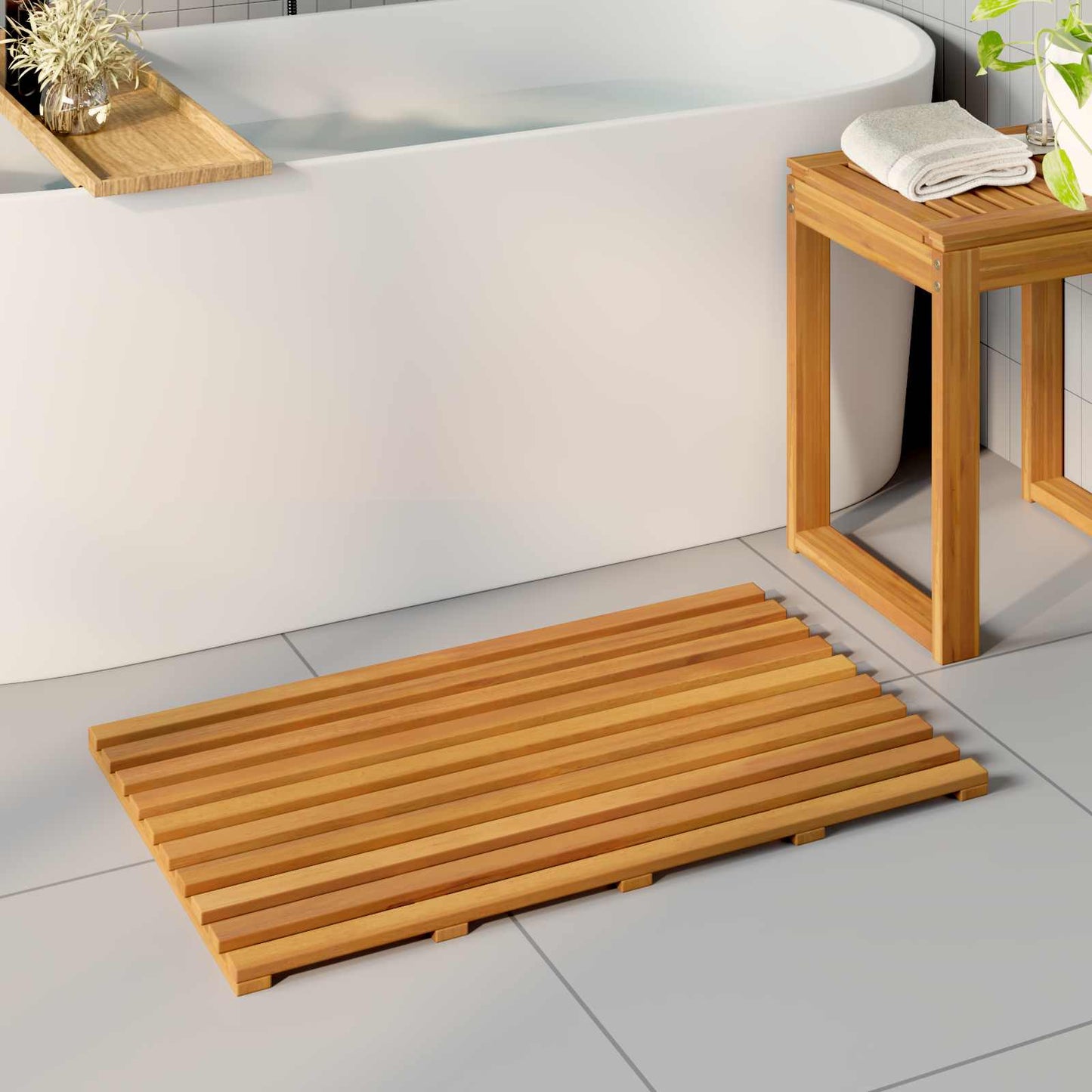 Badematte Paprastas Ruda 100 x 53 cm Medis