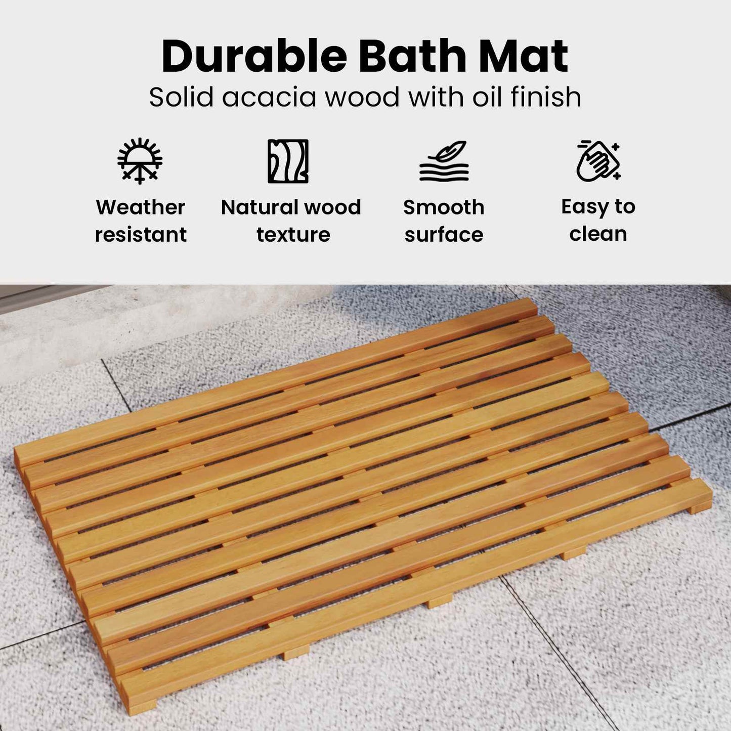 Badematte Paprastas Ruda 100 x 53 cm Medis