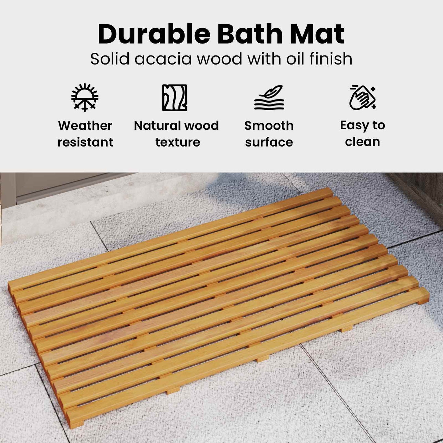 Badematte Paprastas Ruda 100 x 53 cm Medis