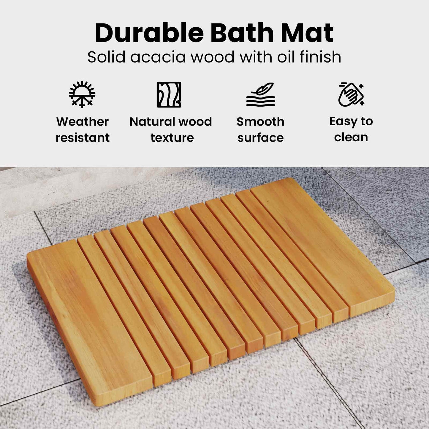Badematte Paprastas Ruda 59 x 40 cm Medis