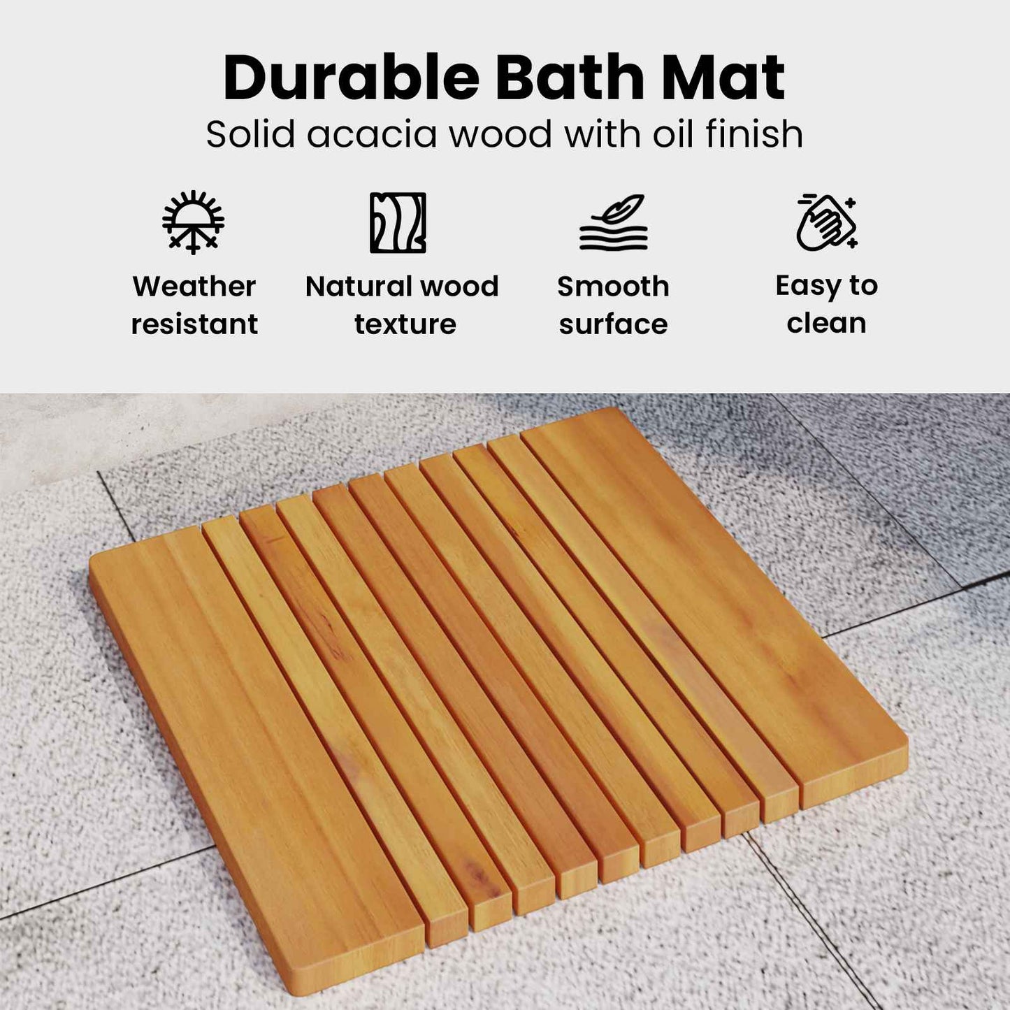 Badematte Paprastas Ruda 59 x 40 cm Medis
