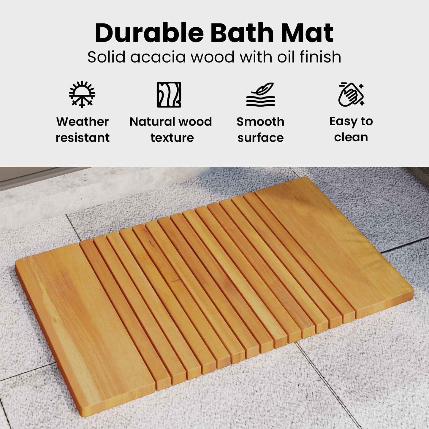 Badematte Paprastas Ruda 59 x 40 cm Medis