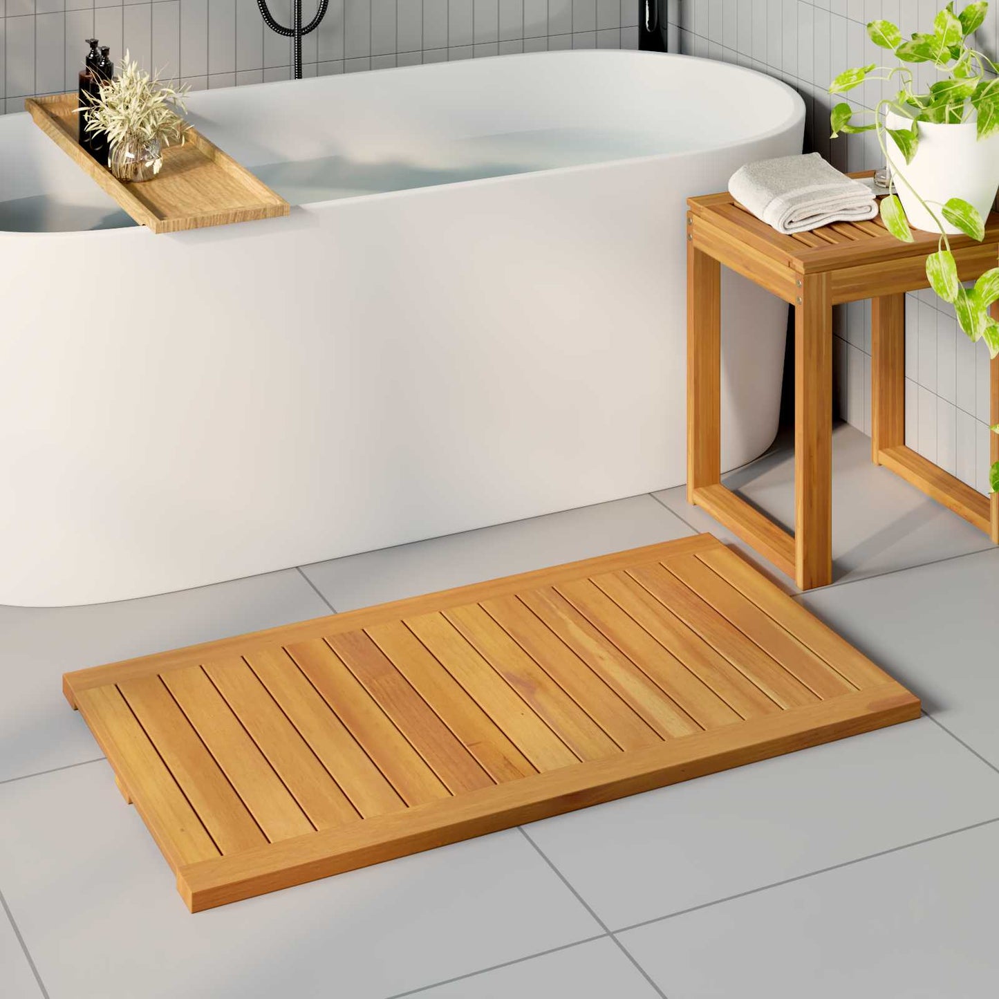 Badematte Paprastas Ruda 100 x 55 cm Medis