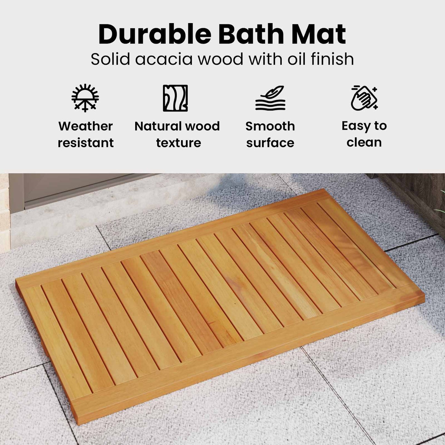Badematte Paprastas Ruda 100 x 55 cm Medis