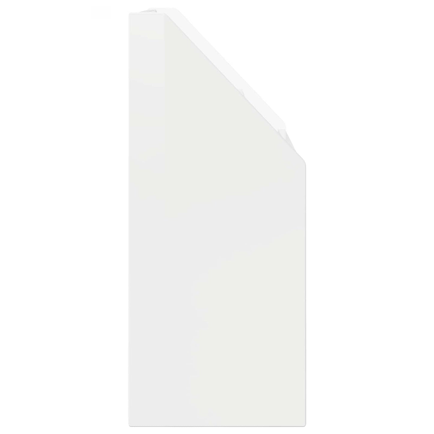 Vaikų knygų lentyna Aukštai blizganti balta 72,5 x 29,5 x 69 cm