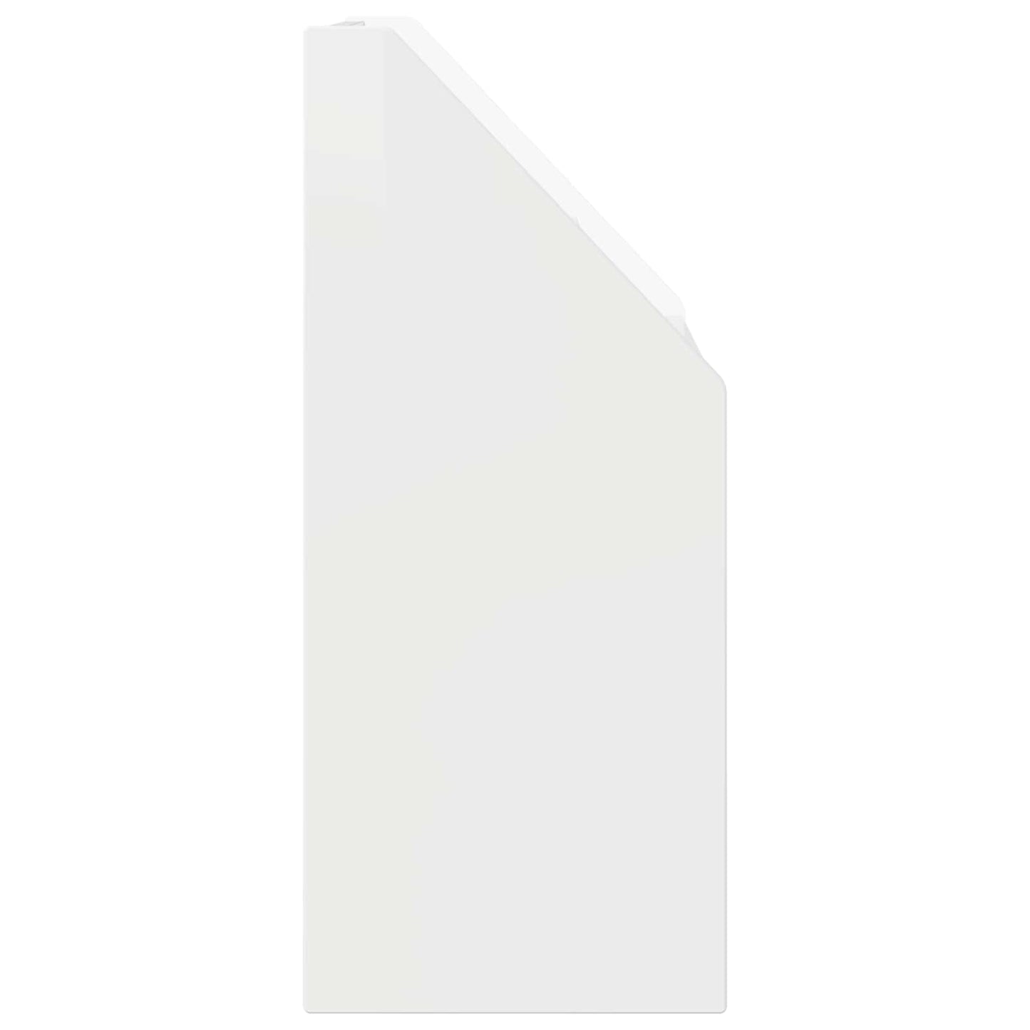 Vaikų knygų lentyna Aukštai blizganti balta 60 x 29,5 x 69 cm