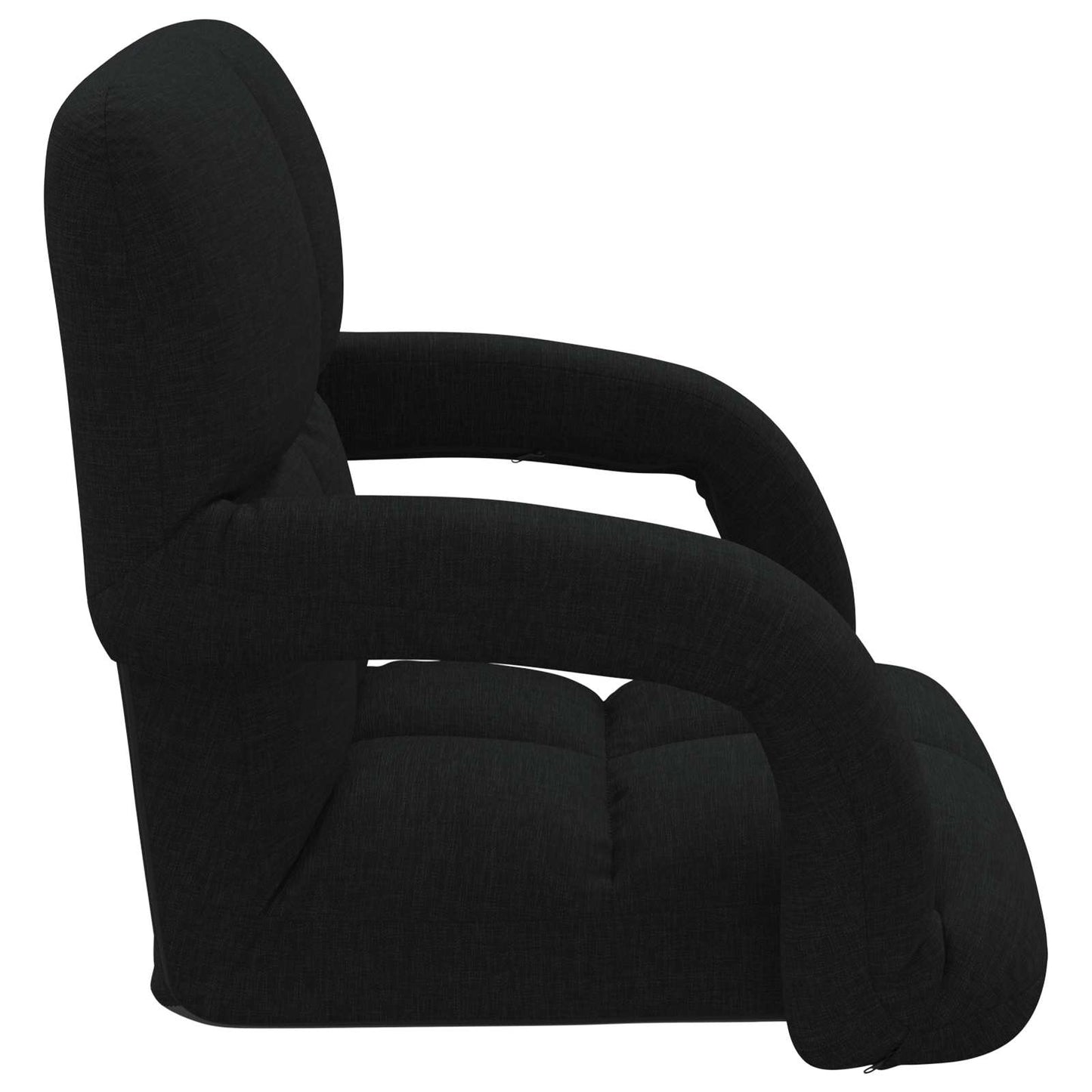 Reguliuojamas grindų fotelis Juoda 58 x 62 x 58 cm Audinys