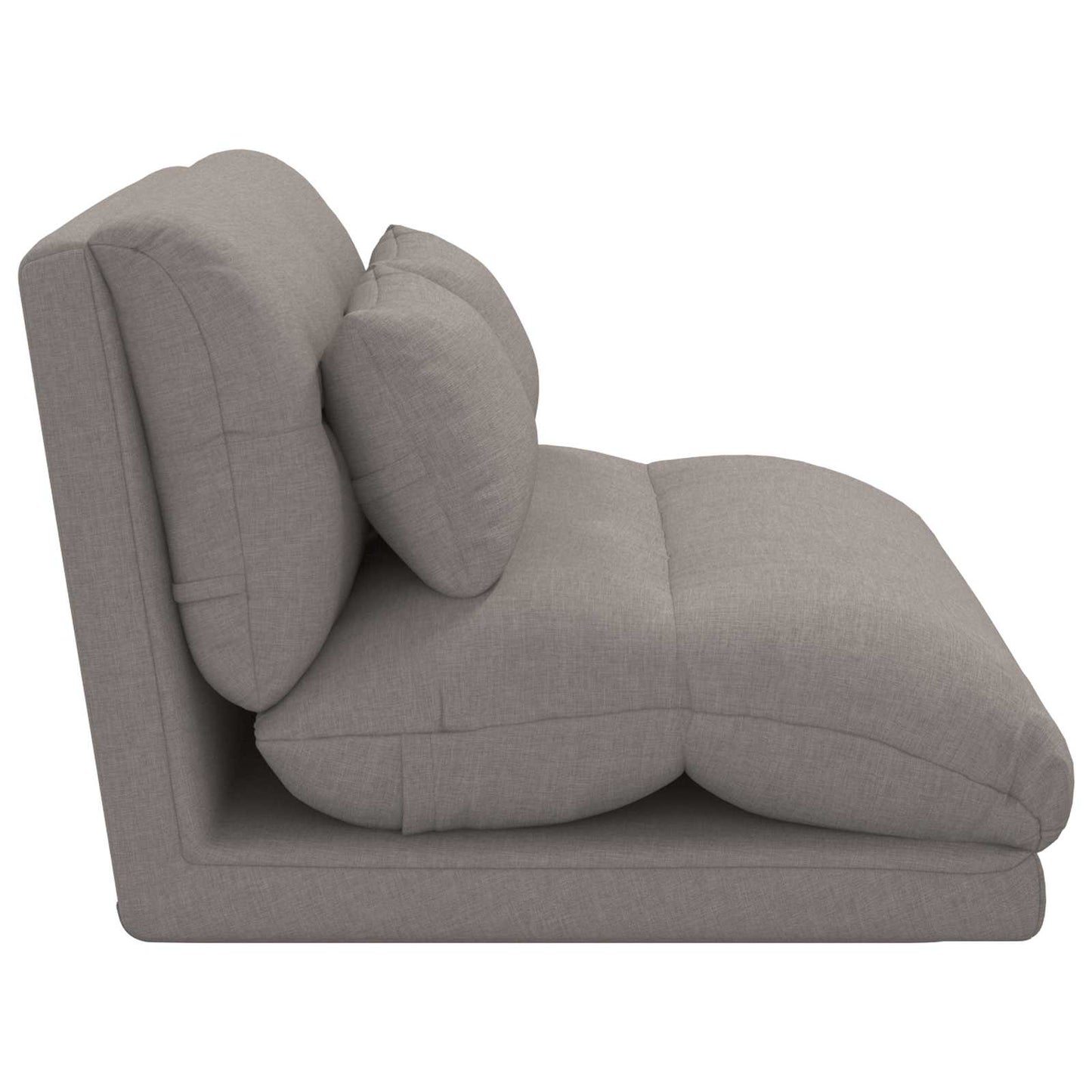 Grindų kėdė Taupe 110 x 82 x 55 cm audinys