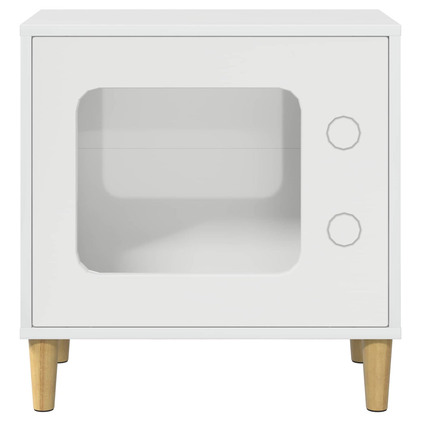 Katės namelis Blizgus baltas 51 x 30 x 52 cm Apdirbta mediena