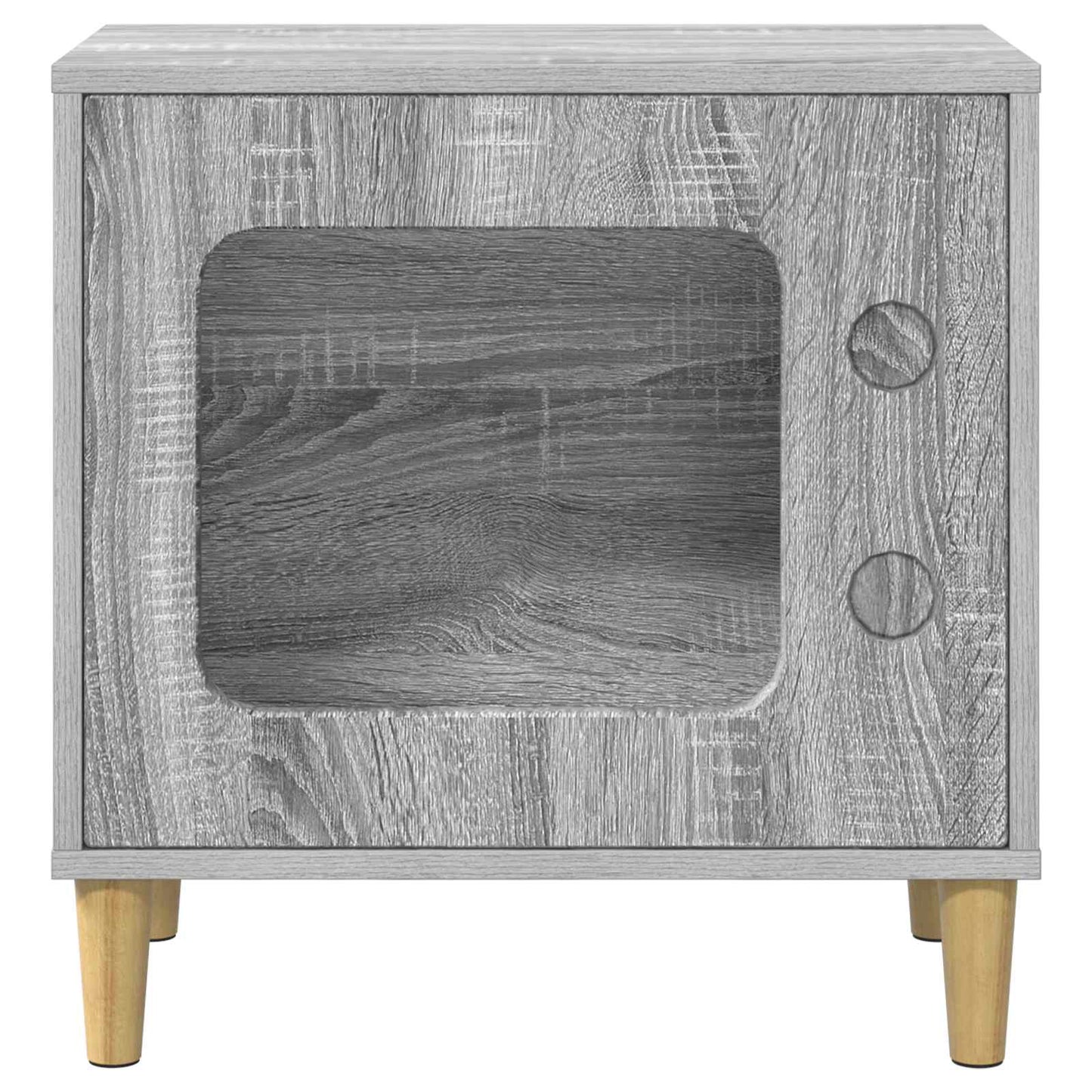 Katės namelis Pilkas Sonoma 51 x 30 x 52 cm Apdirbta mediena