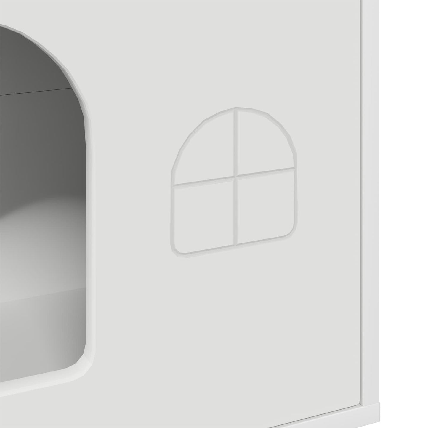 Katės namelis Balta 51 x 30 x 52 cm Apdirbta mediena