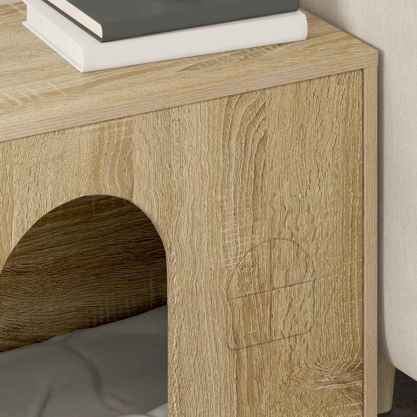 Katės namelis Sonoma 51 x 30 x 52 cm Apdirbta mediena