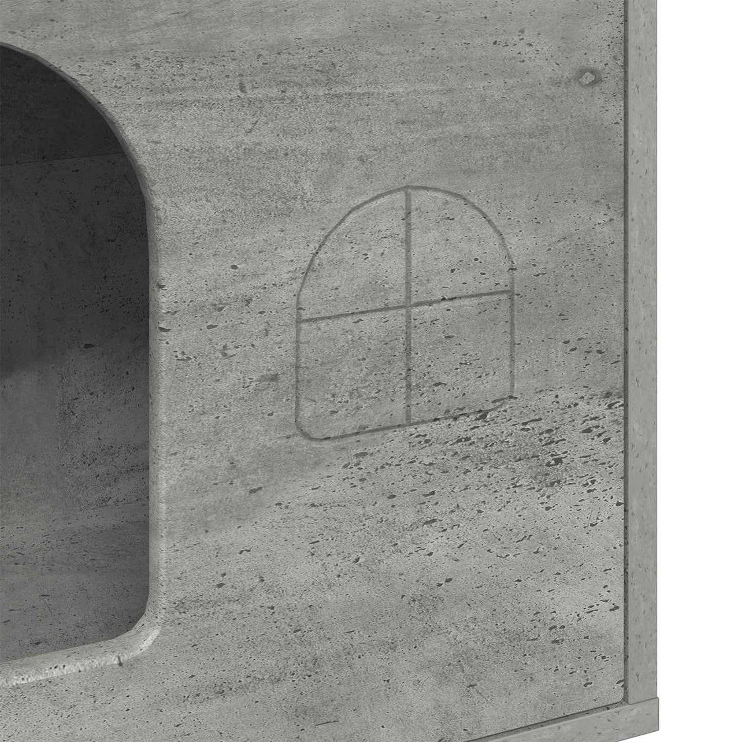 Katės namelis Betoninė 51 x 30 x 52 cm Apdirbta mediena