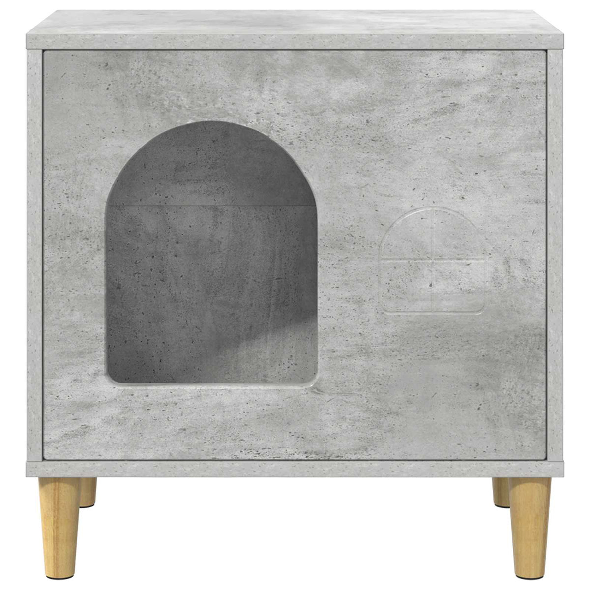 Katės namelis Betoninė 51 x 30 x 52 cm Apdirbta mediena
