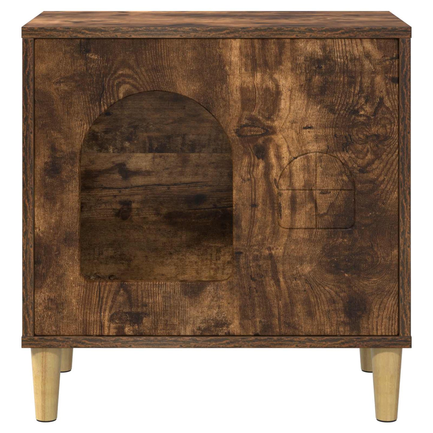 Katės namelis Rūkyta ąžuolas 51 x 30 x 52 cm Apdirbta mediena