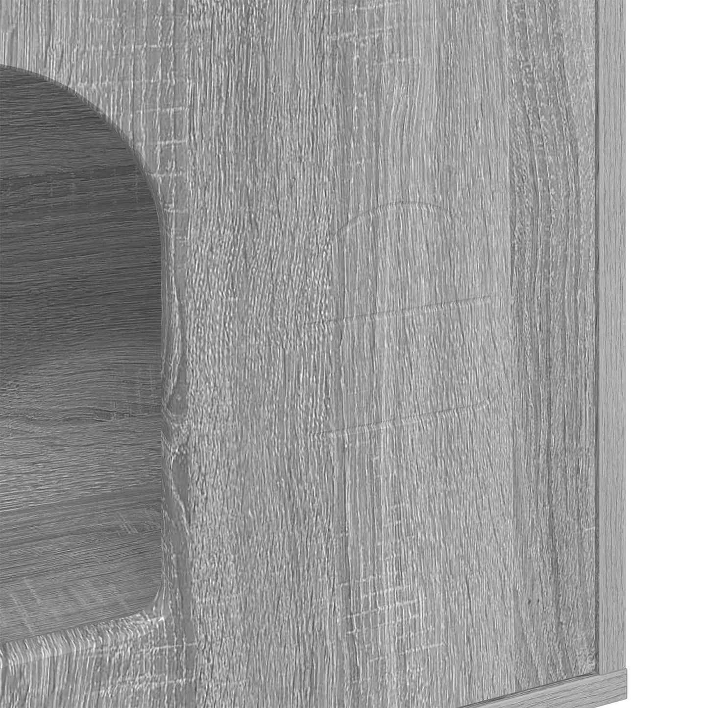 Katės namelis Pilkas Sonoma 51 x 30 x 52 cm Apdirbta mediena