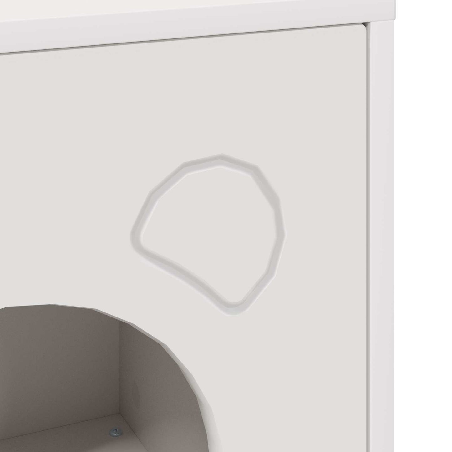 Katės namelis Balta 42,5 x 40 x 53 cm Apdirbta mediena