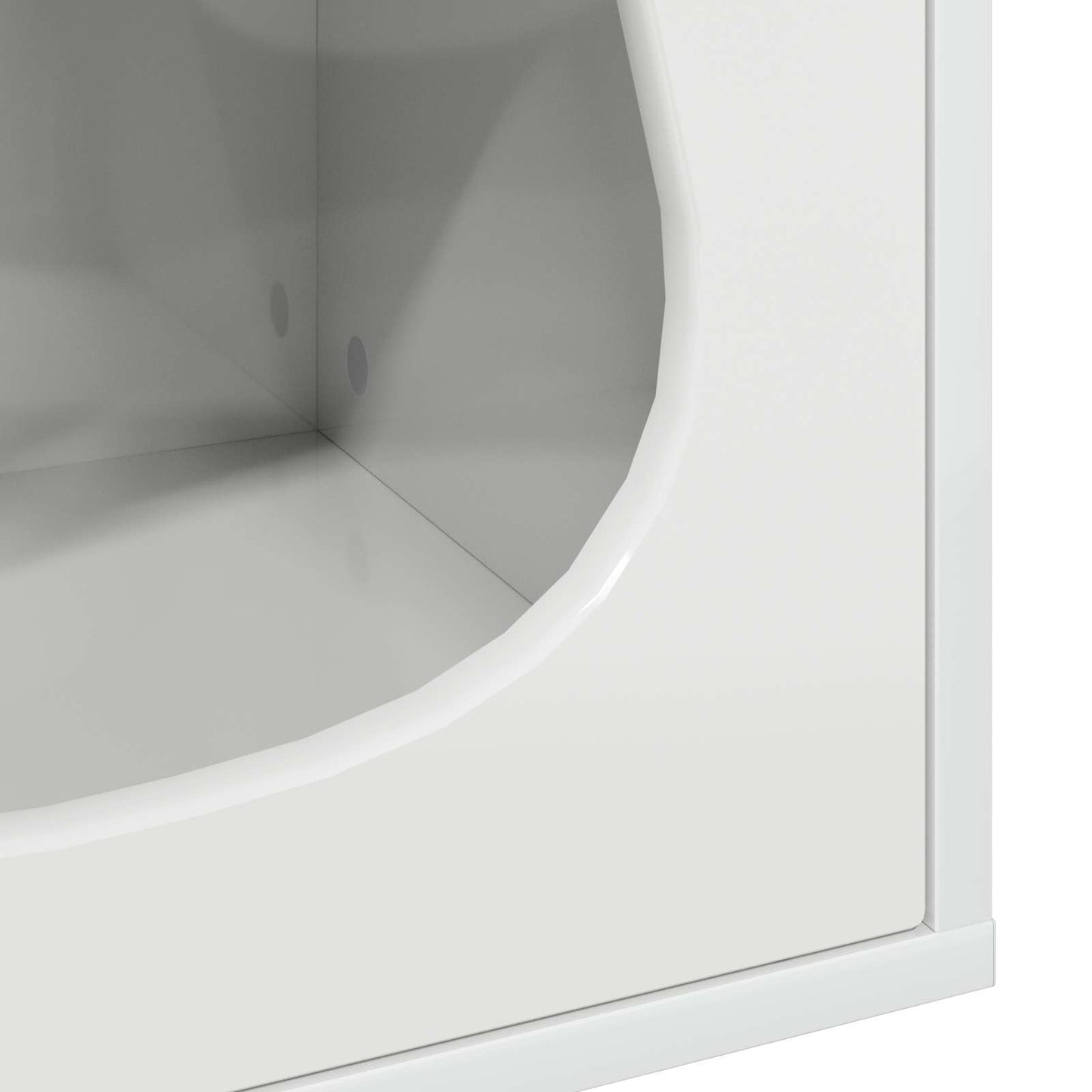 Katės namelis Blizgus baltas 42.5 x 40 x 52.5 cm