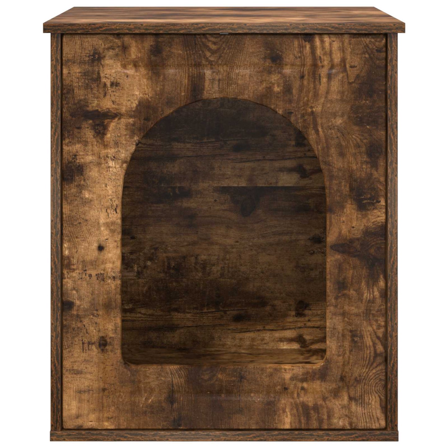 Katės namelis Rūkyta ąžuolas 53 x 52 x 62 cm Apdirbta mediena