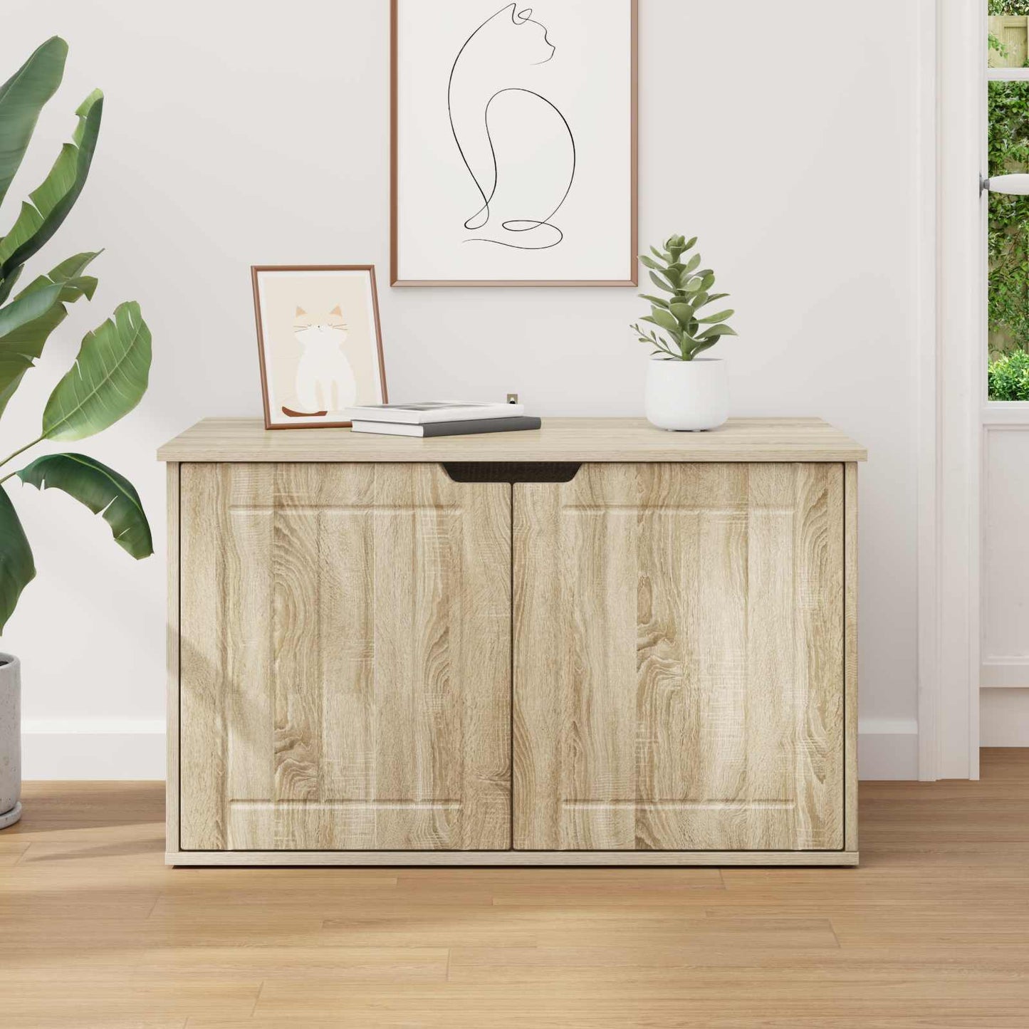 Katės namelis Sonoma 85 x 55 x 53,5 cm Apdirbta mediena