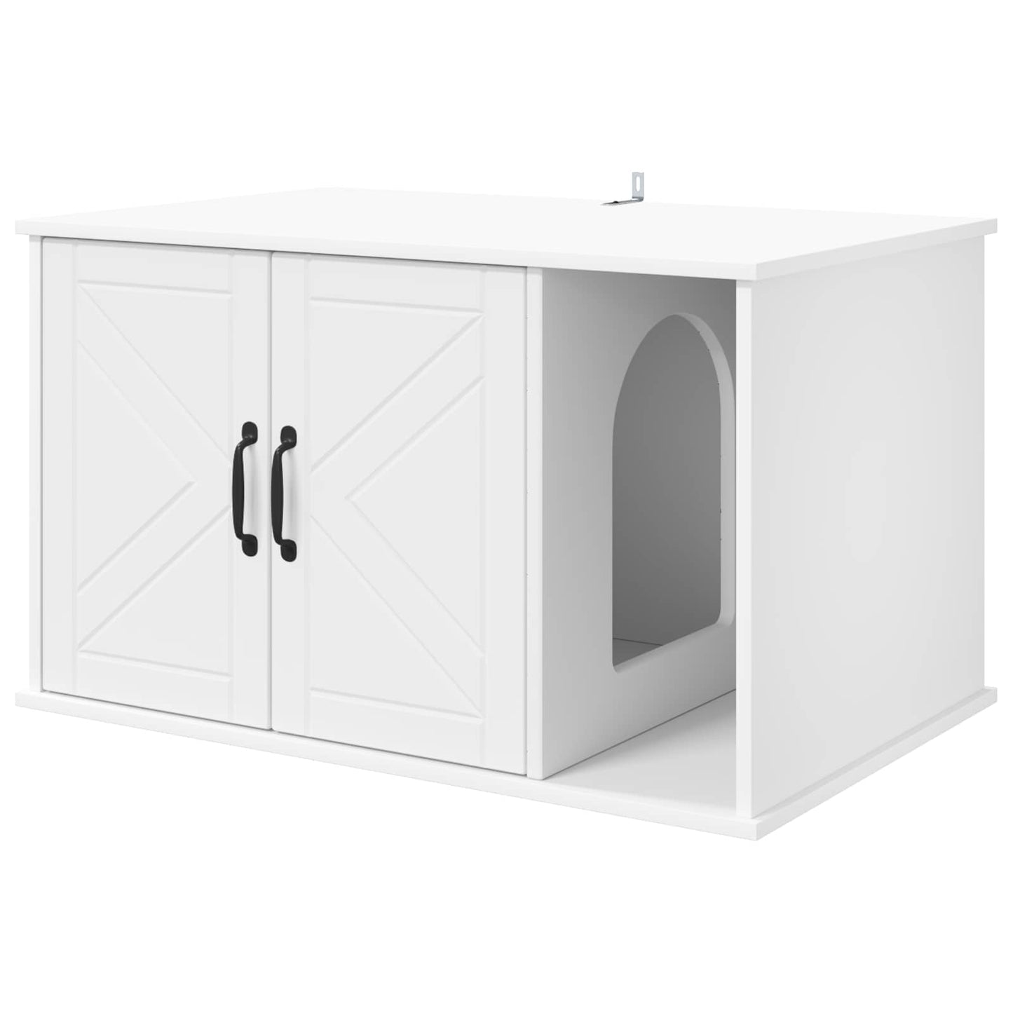 Katės namelis Balta 85 x 55 x 50 cm Apdirbta mediena
