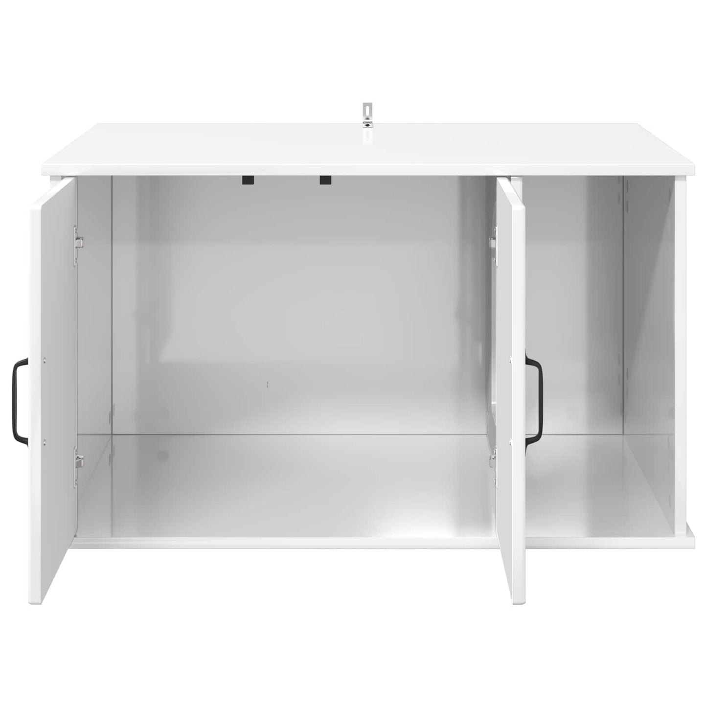 Katės namelis Blizgus baltas 85 x 55 x 50 cm Apdirbta mediena